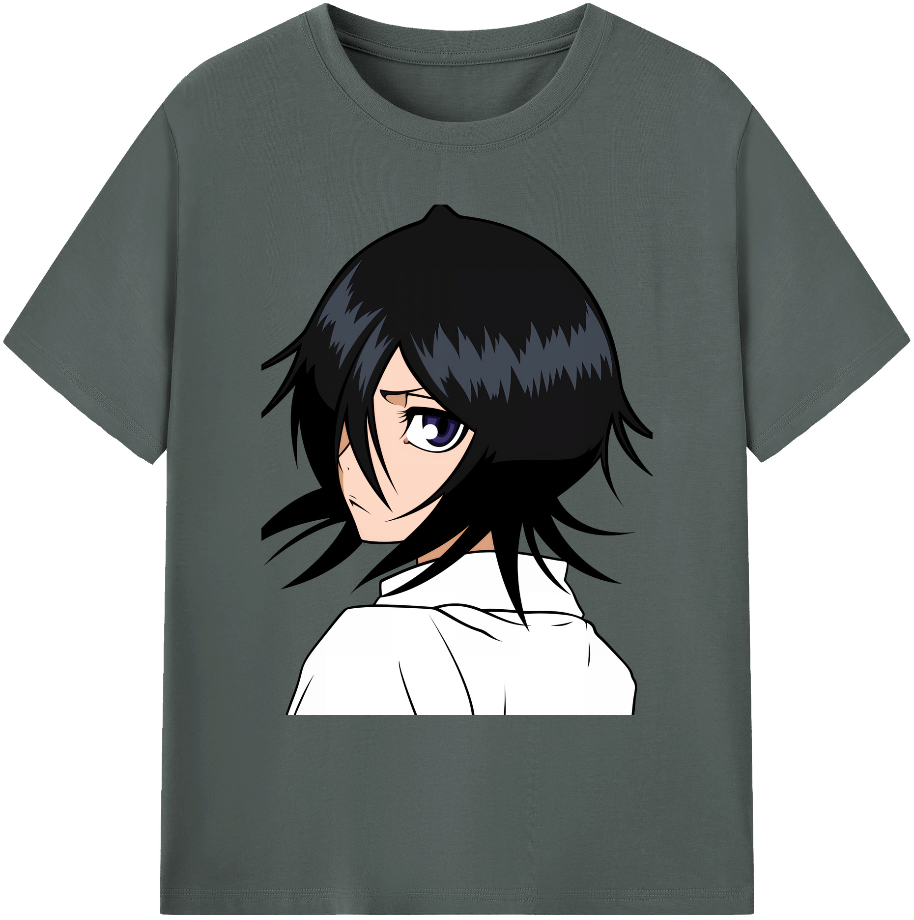 （画像用） ブリーチ 朽木ルキア BLEACH Kuchiki Rukia 綿100％ メンズ半袖Tシャツ｜肌触りやわらか＆通気性